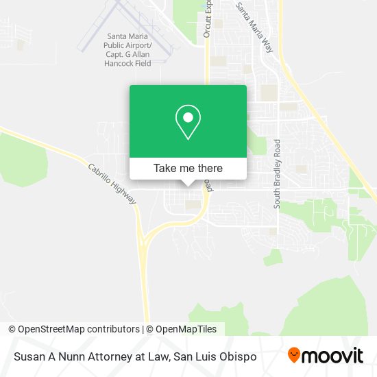 Susan A Nunn Attorney at Law map