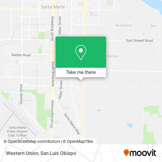 Western Union map
