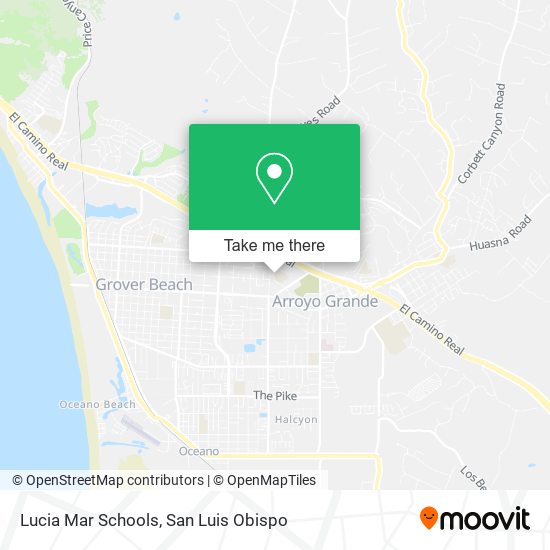 Lucia Mar Schools map