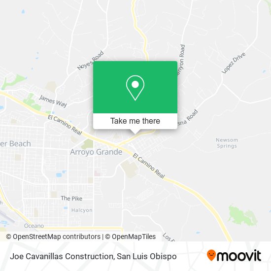 Mapa de Joe Cavanillas Construction