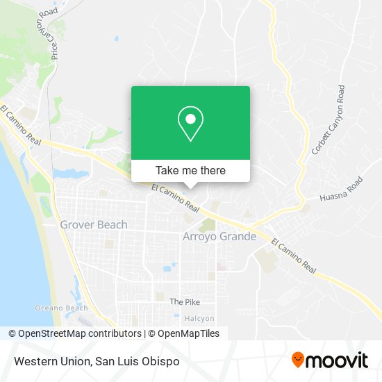 Western Union map