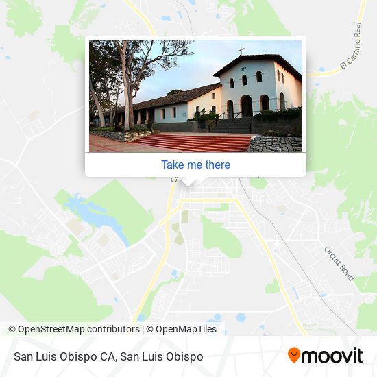 San Luis Obispo CA map