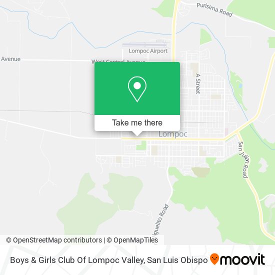 Mapa de Boys & Girls Club Of Lompoc Valley