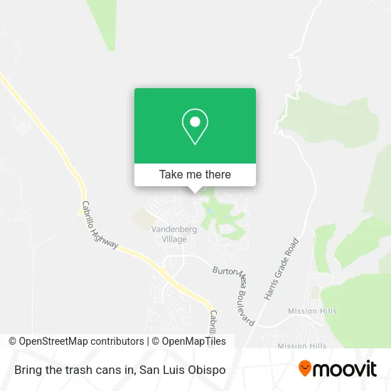 Bring the trash cans in map