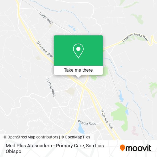 Mapa de Med Plus Atascadero - Primary Care
