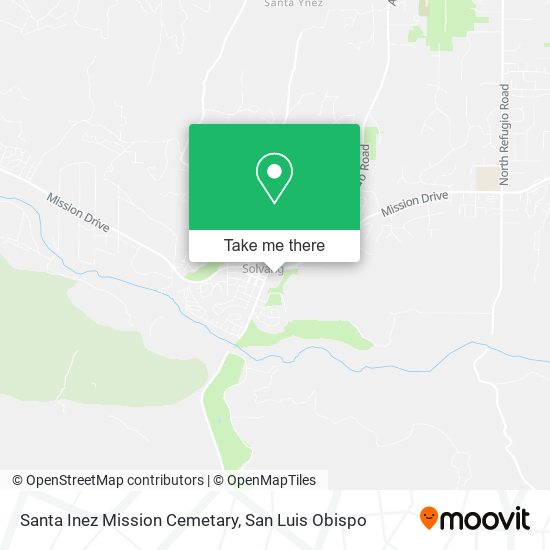 Santa Inez Mission Cemetary map