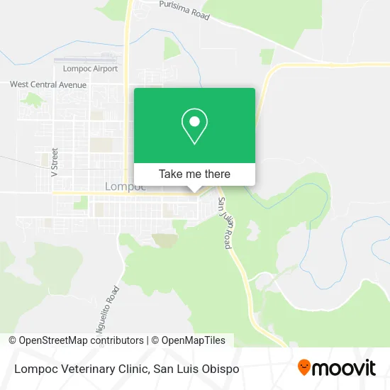 Mapa de Lompoc Veterinary Clinic