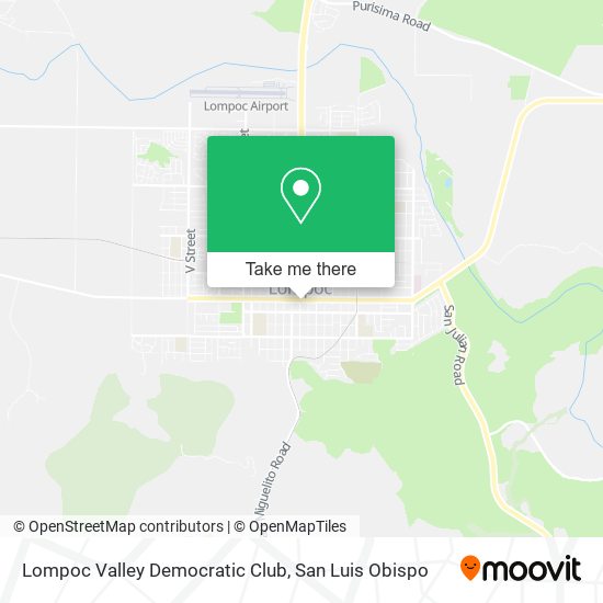 Lompoc Valley Democratic Club map