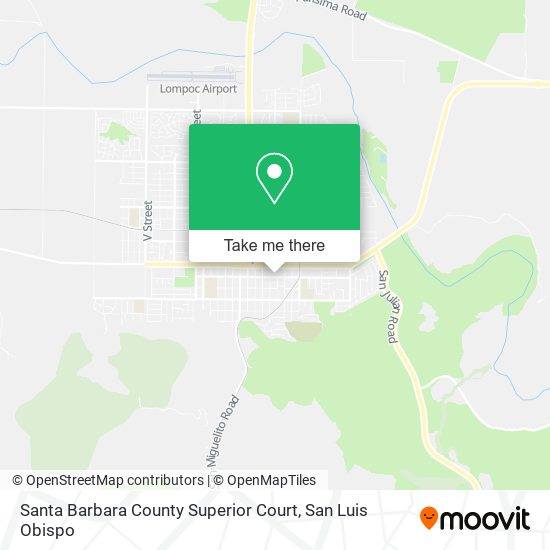 Santa Barbara County Superior Court map