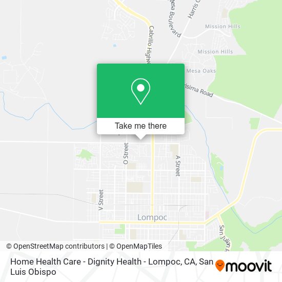 Home Health Care - Dignity Health - Lompoc, CA map