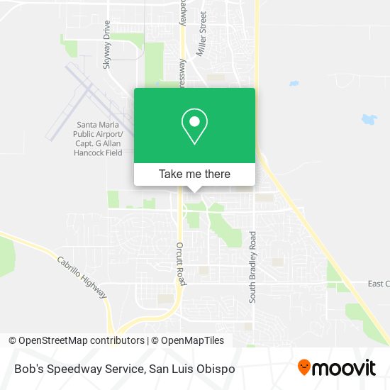 Bob's Speedway Service map