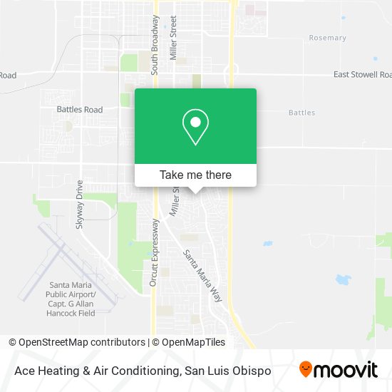 Ace Heating & Air Conditioning map