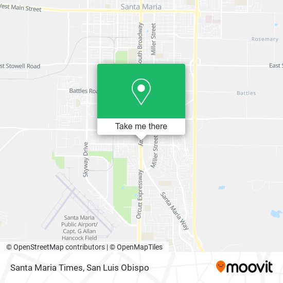 Santa Maria Times map