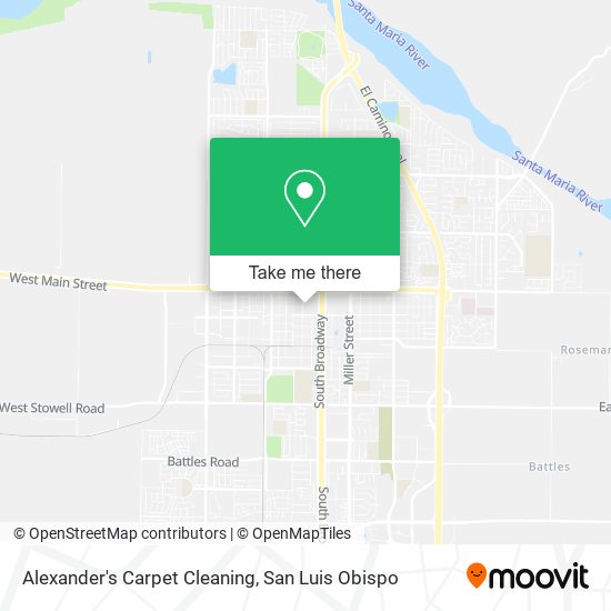 Alexander's Carpet Cleaning map
