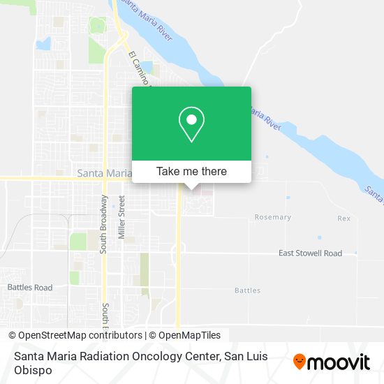 Mapa de Santa Maria Radiation Oncology Center