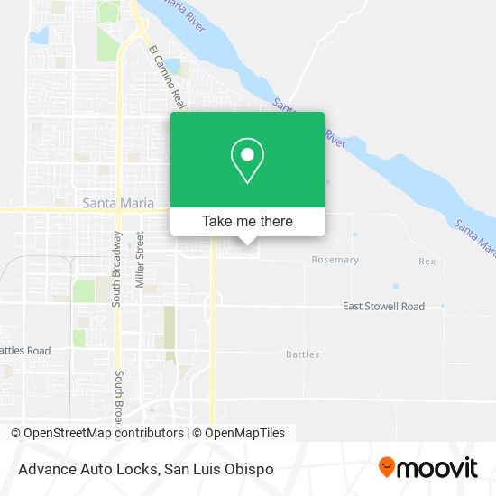 Mapa de Advance Auto Locks