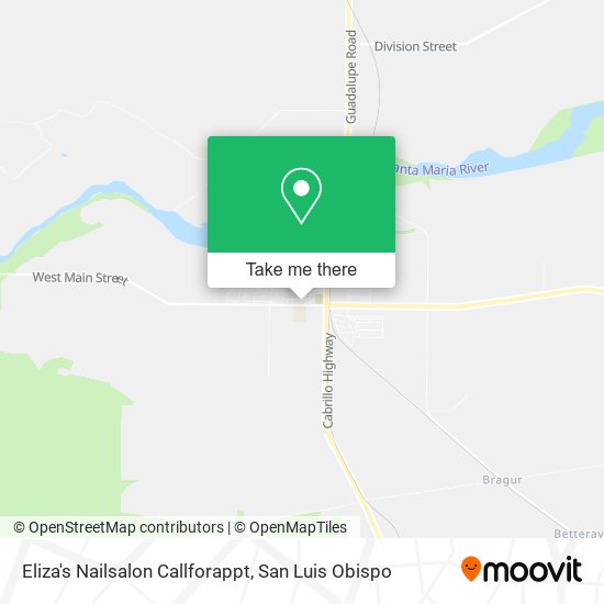 Eliza's Nailsalon Callforappt map