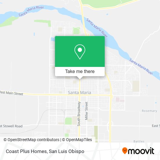 Coast Plus Homes map