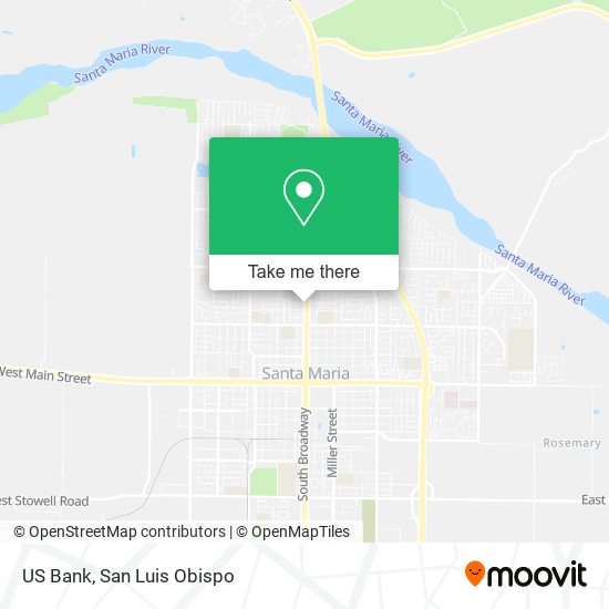 Mapa de US Bank