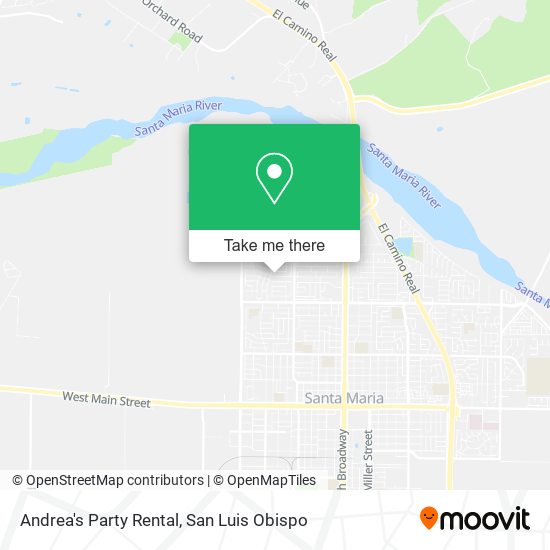 Andrea's Party Rental map