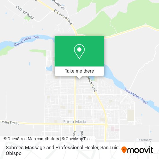 Sabrees Massage and Professional Healer map