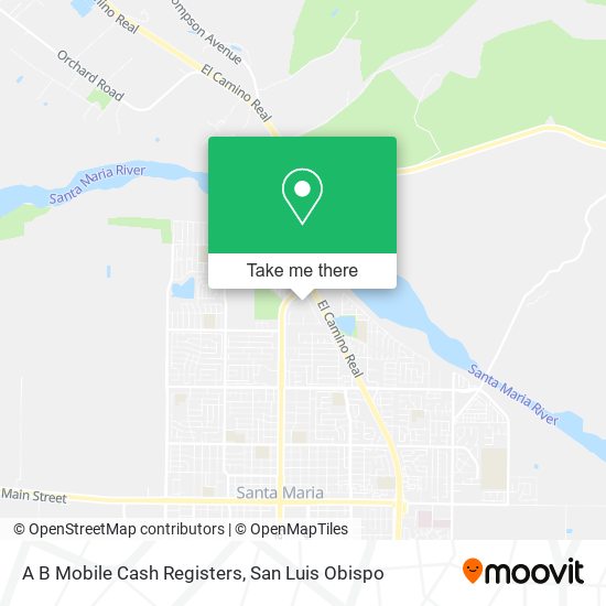 A B Mobile Cash Registers map