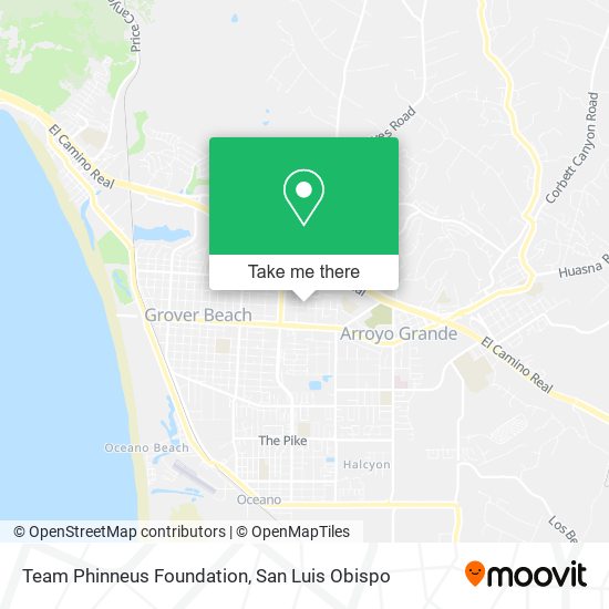 Team Phinneus Foundation map