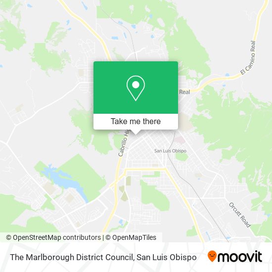 The Marlborough District Council map