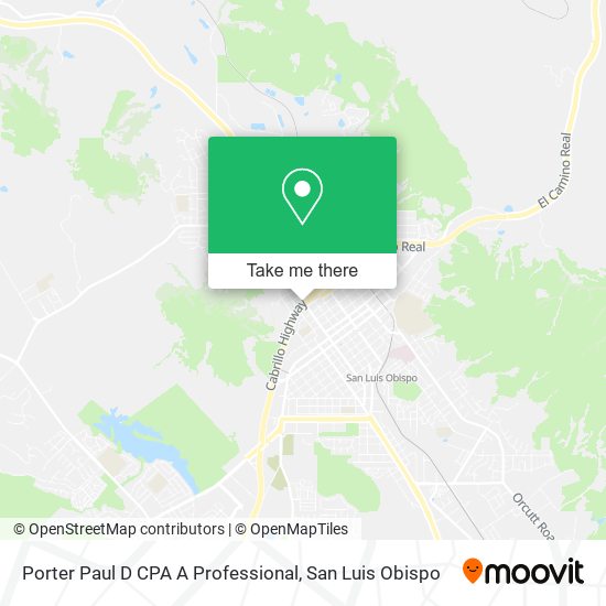 Porter Paul D CPA A Professional map