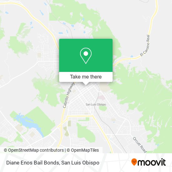 Diane Enos Bail Bonds map