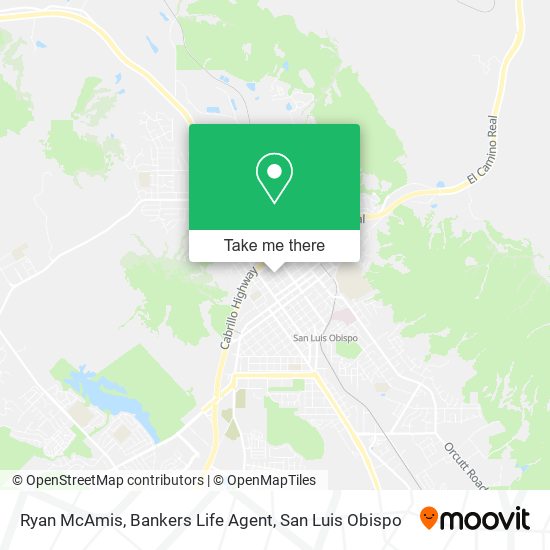 Mapa de Ryan McAmis, Bankers Life Agent