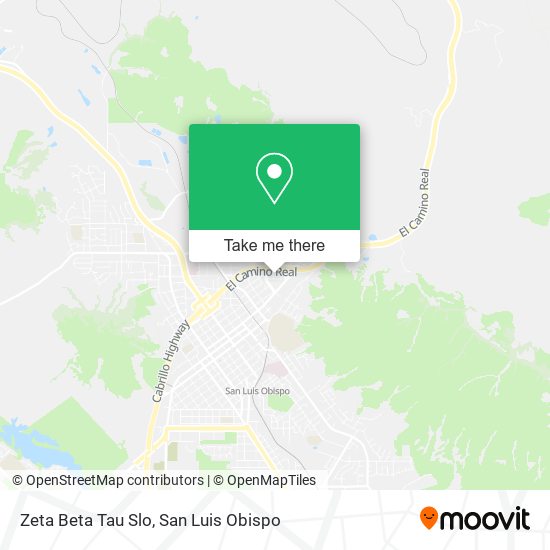 Zeta Beta Tau Slo map