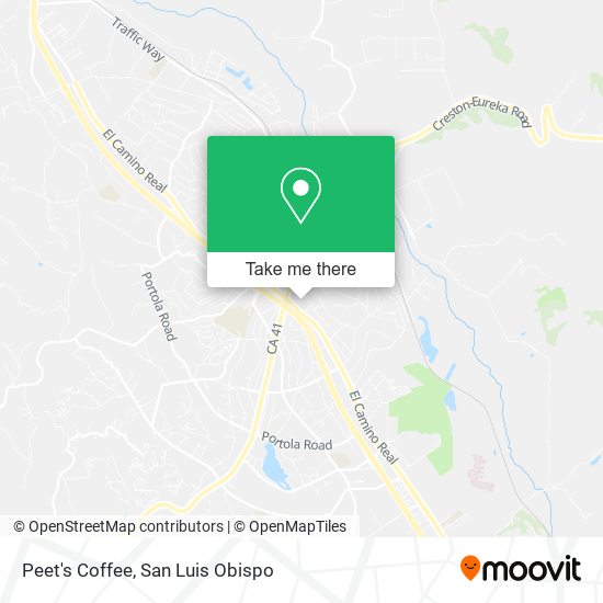 Peet's Coffee map