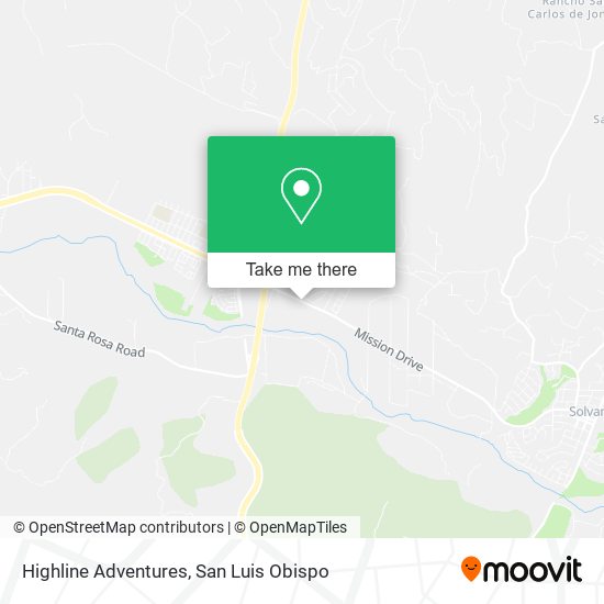 Mapa de Highline Adventures