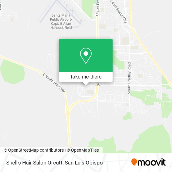 Shell's Hair Salon Orcutt map