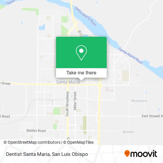 Mapa de Dentist Santa Maria