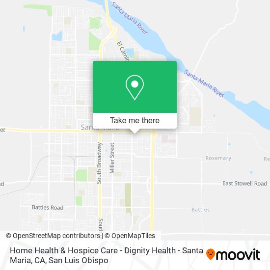 Mapa de Home Health & Hospice Care - Dignity Health - Santa Maria, CA