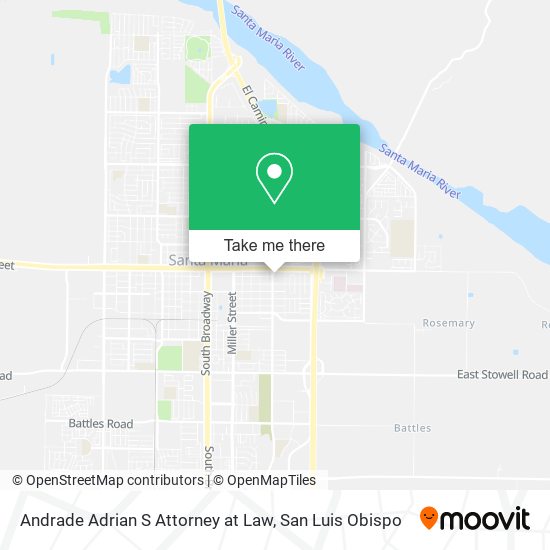 Andrade Adrian S Attorney at Law map
