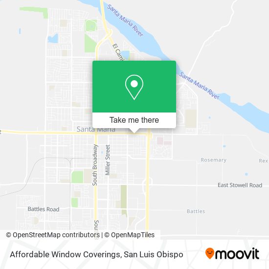 Affordable Window Coverings map