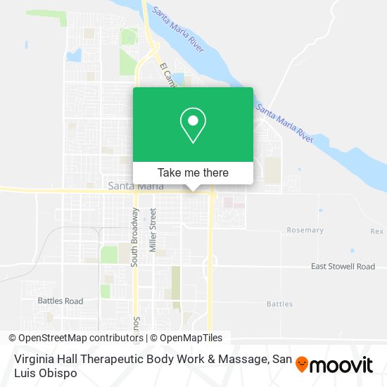 Virginia Hall Therapeutic Body Work & Massage map