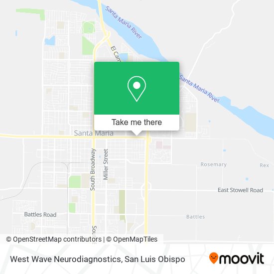 West Wave Neurodiagnostics map