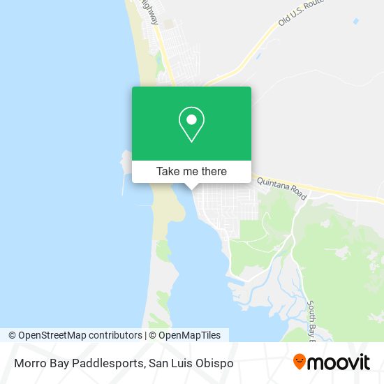Morro Bay Paddlesports map