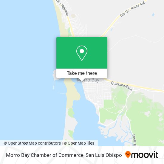 Mapa de Morro Bay Chamber of Commerce