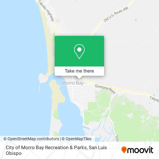 City of Morro Bay Recreation & Parks map