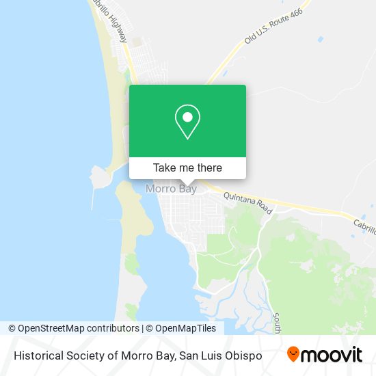 Historical Society of Morro Bay map
