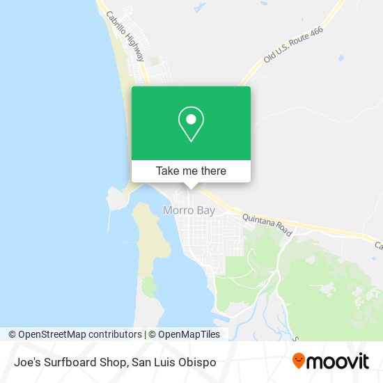 Joe's Surfboard Shop map