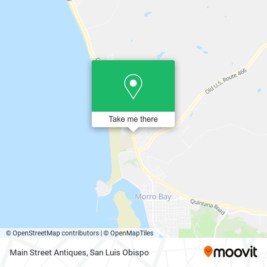 Main Street Antiques map