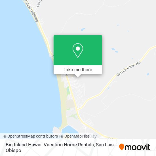 Big Island Hawaii Vacation Home Rentals map