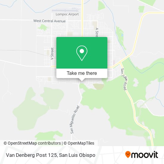 Van Denberg Post 125 map