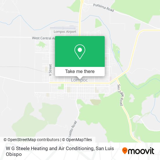 W G Steele Heating and Air Conditioning map